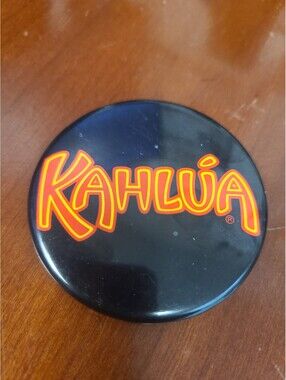 Kahlua Alcohol Advertising Promotional Pinback Button Vintage 1980s/90s
